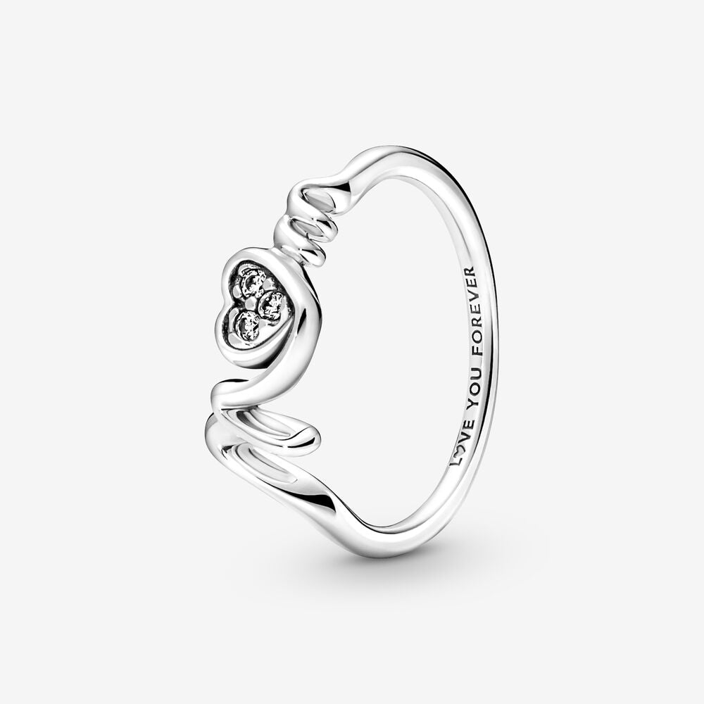 Mom Pave Heart Ring - Pandora - 191149C01