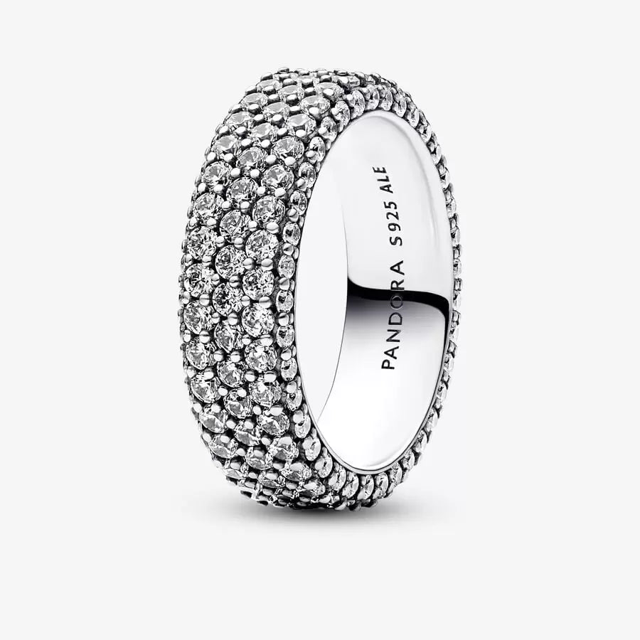 Timeless Pave Triple-row Ring - Pandora - 192634C01