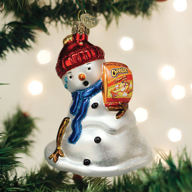 Flamin' Hot Cheetos Snowman Ornament - Old World Christmas