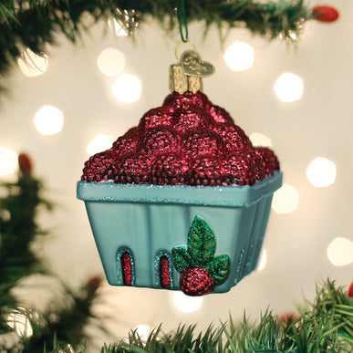 Carton Of Raspberries Ornament - Old World Christmas