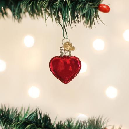 Small Red Heart Ornament - Old World Christmas