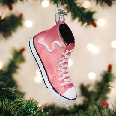 Pink High-top Sneaker Ornament - Old World Christmas