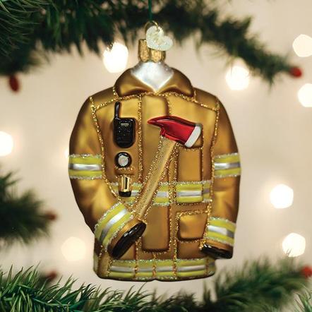 Firefighter's Coat Ornament - Old World Christmas