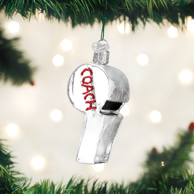 Coach's Whistle Ornament - Old World Christmas