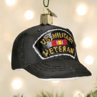 Veteran’s Cap Ornament - Old World Christmas