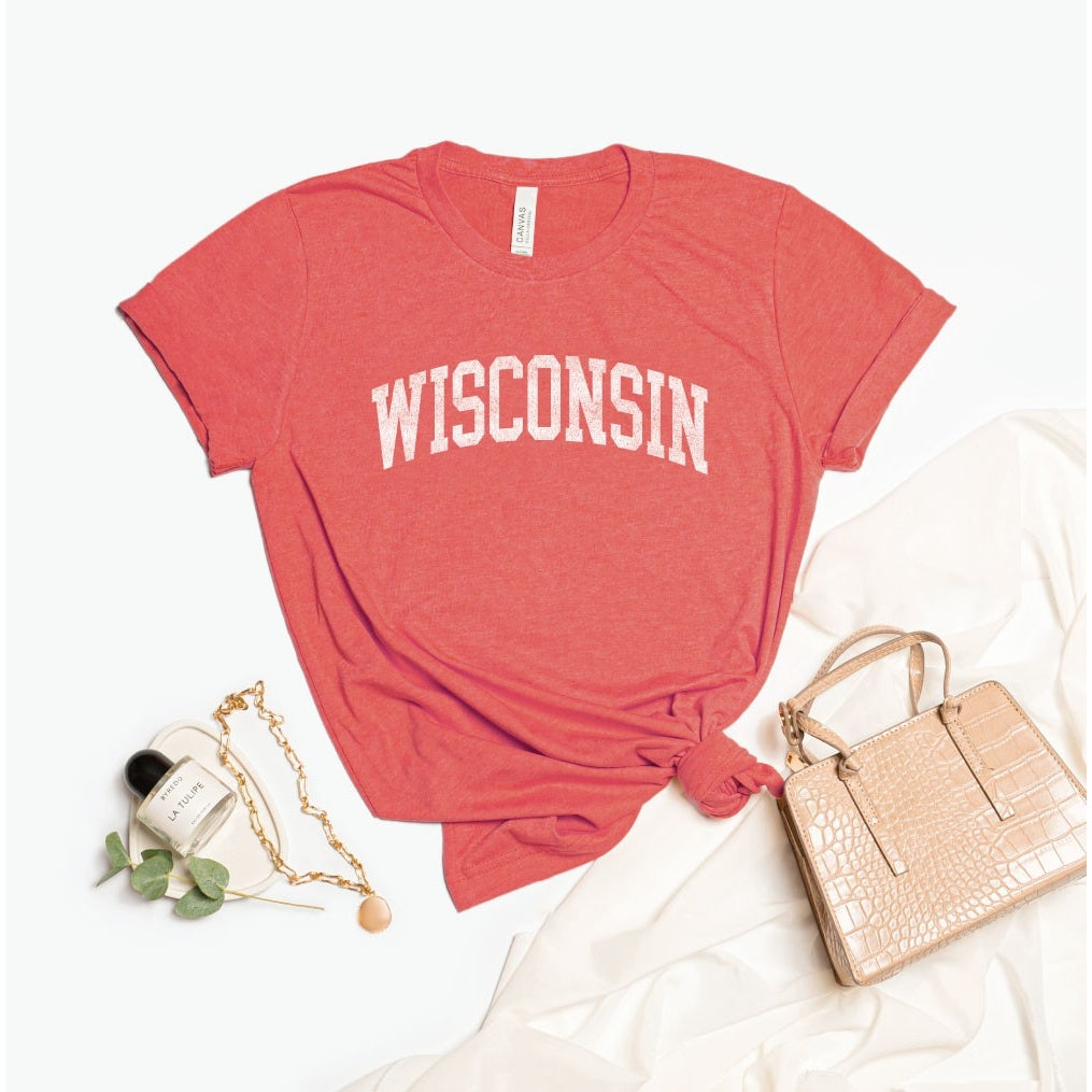 Wisconsin Graphic Tee - Red