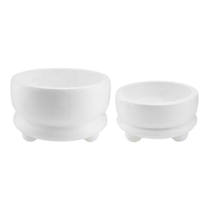 White Footed Bowl (2 Sizes)