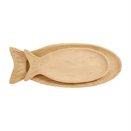 Paulownia Fish Tray Set