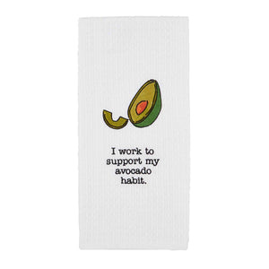 Embroidered Black & White Towel (6 Styles)