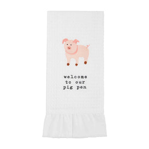 Ruffle Edge Farm Towel (4 Styles)