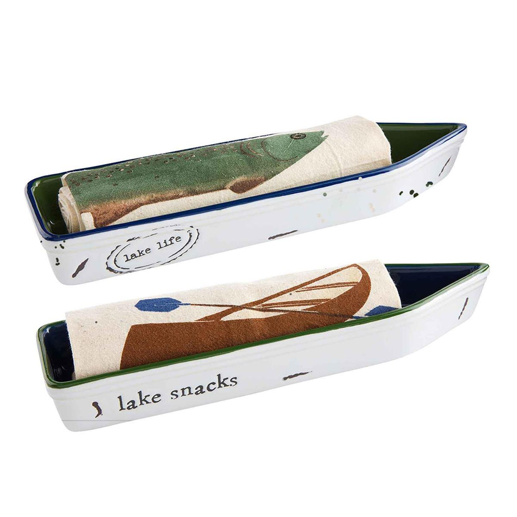 Boat Cracker Dish & Towel Set (2 Styles)