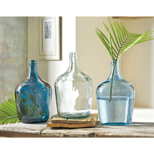 Blue Carafe Bottle Vases (3 Colors)