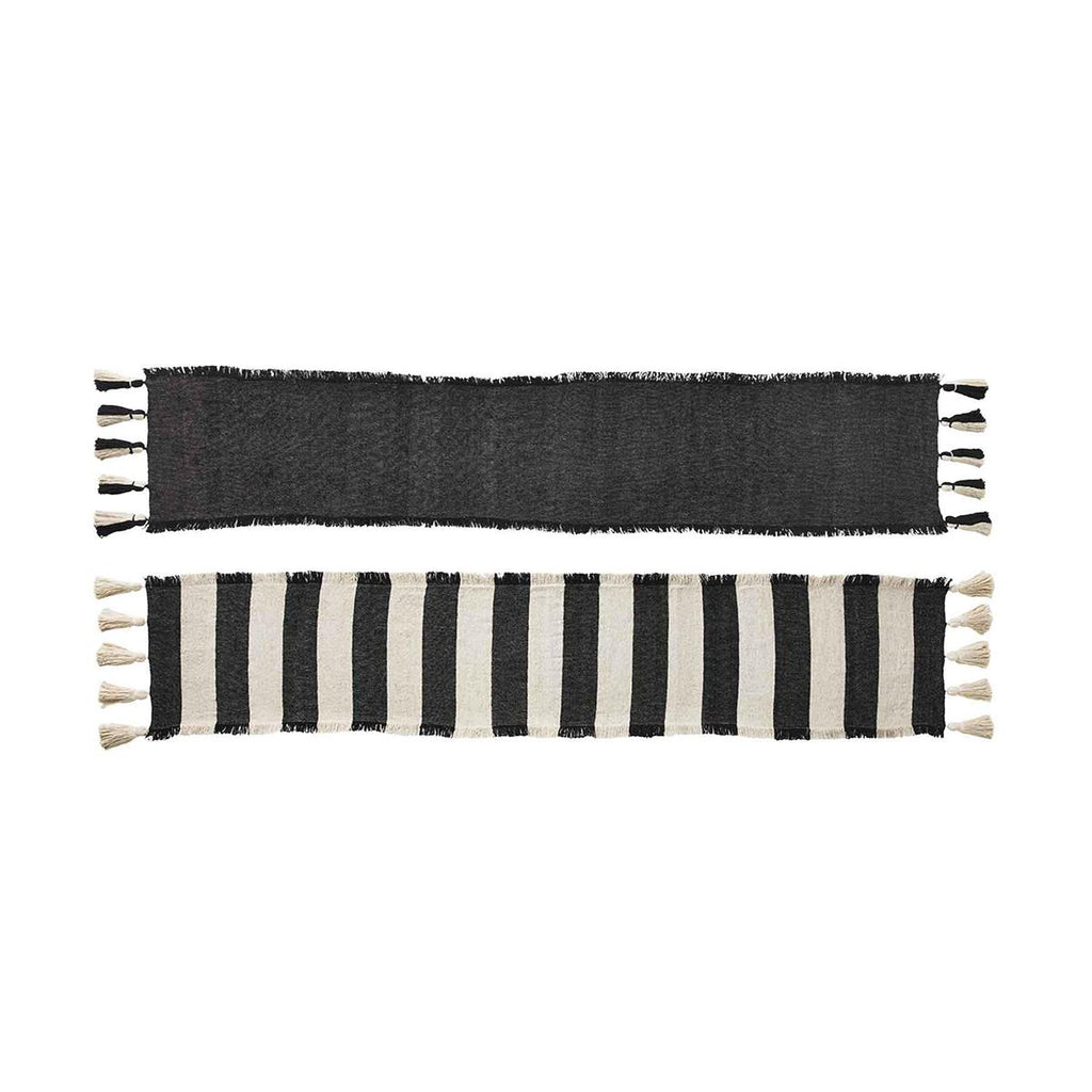 Black Ponchaa Table Runner (2 Colors)