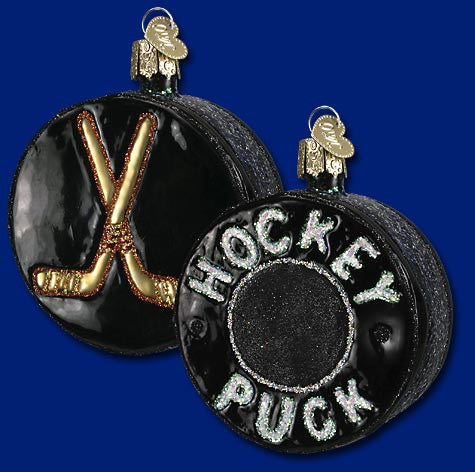 Hockey Puck Ornament - Old World Christmas
