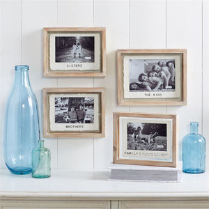 FAMILY GLASS AND WOOD FRAME (4 STYLES)