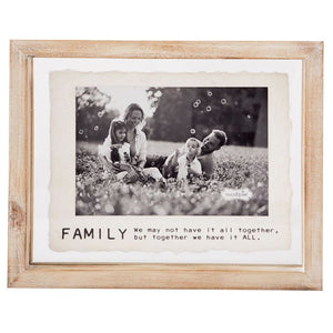FAMILY GLASS AND WOOD FRAME (4 STYLES)