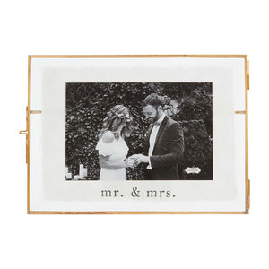 Small Mr. & Mrs. Glass Frame