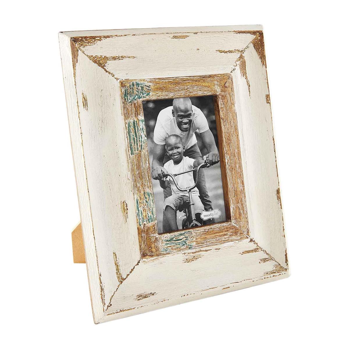 Small Cream Weathered Frame