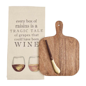 Wine Board & Towel Set (2 Styles)