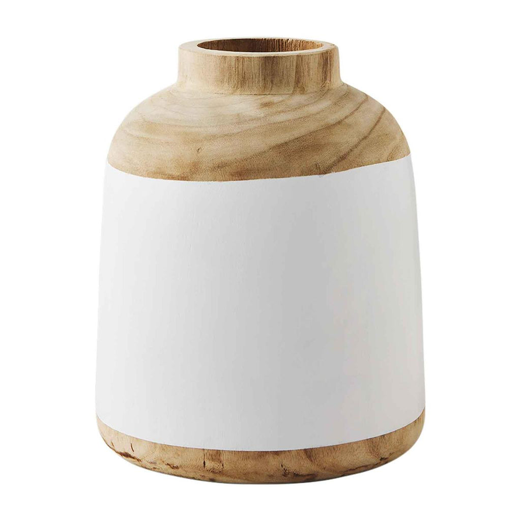 Natural/White Two-Tone Vase