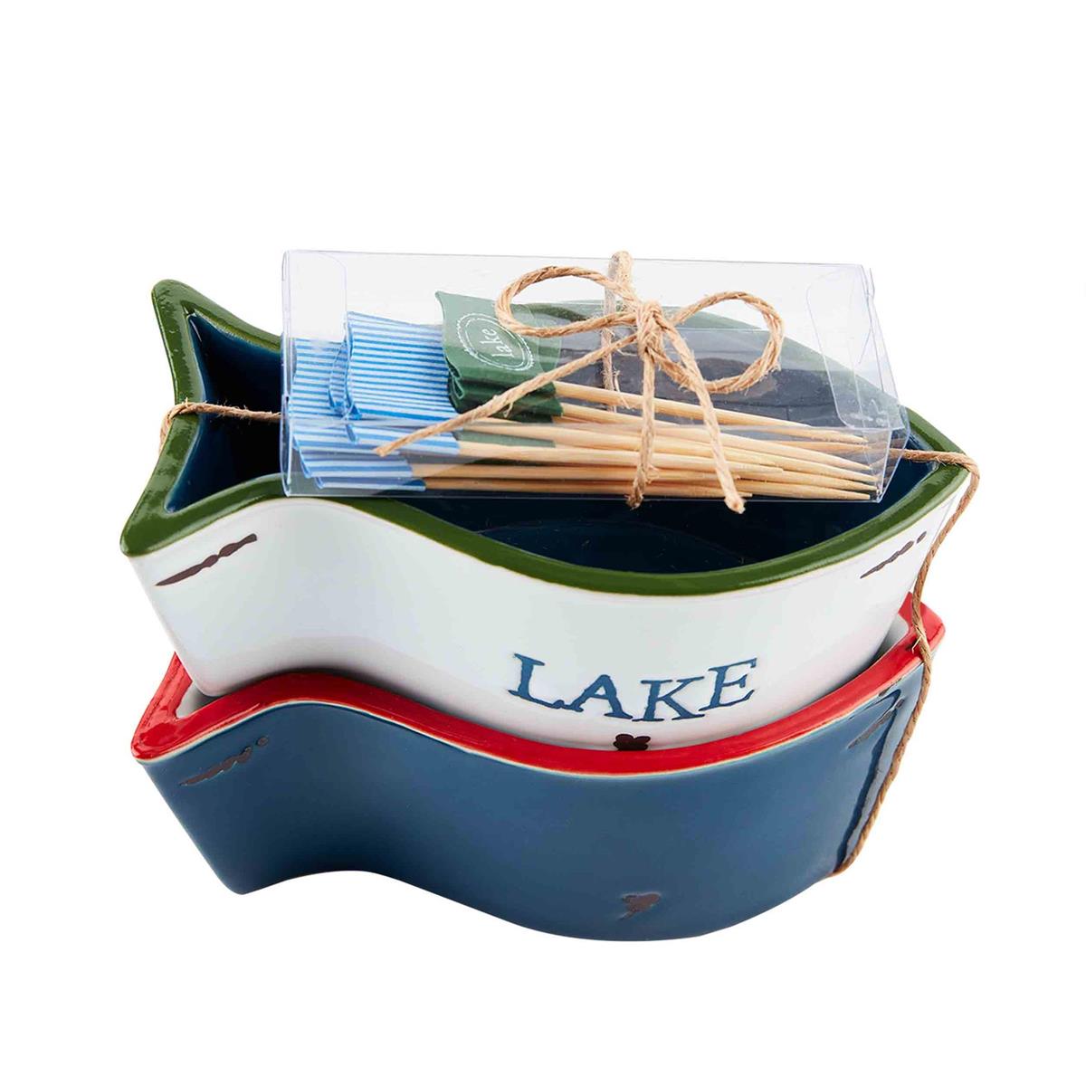 Toothpick Barn Lake Ramekin & Toothpick Set (2 Styles) – Red Barn Company Store