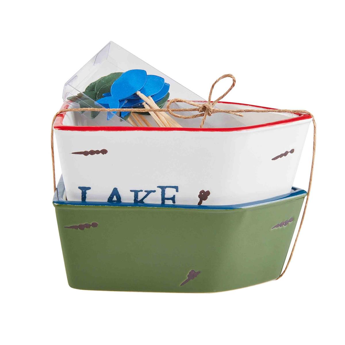 Toothpick Barn Lake Ramekin & Toothpick Set (2 Styles) – Red Barn Company Store