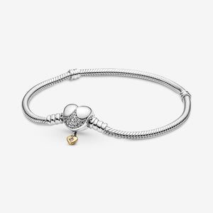 Disney Pandora Moments Heart Clasp Snake Chain Bracelet - Pandora - 569563C01