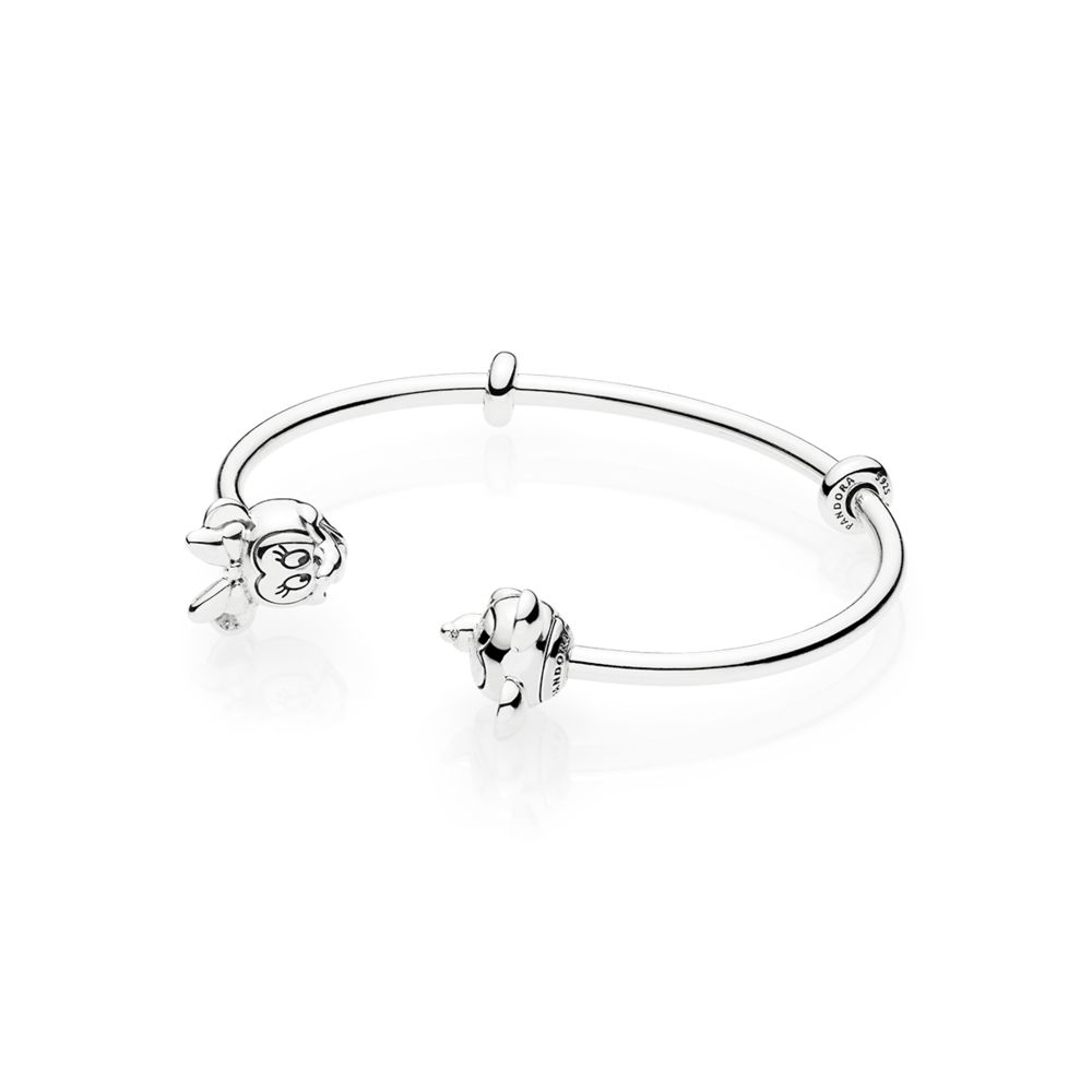 Disney Mickey & Minnie Open Bangle Bracelet - PANDORA - 597494 – Red ...