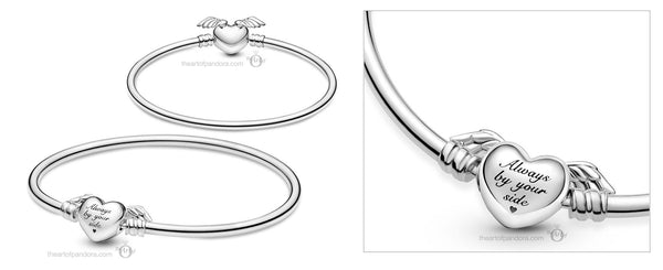 Pandora wing heart deals bangle