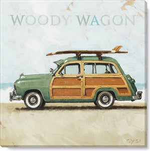 Woody Wagon Giclee Canvas Wall Art- 5”x5”