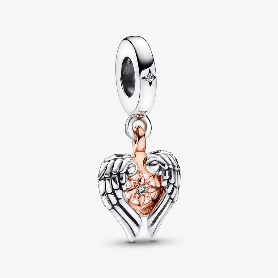 Celestial Compass Angel Wings Dangle Charm - Pandora - 782359C01