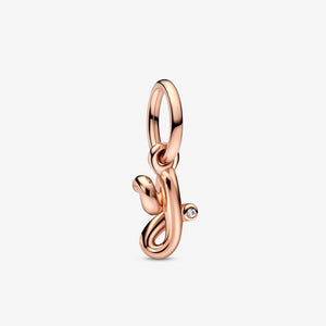 14k Rose Gold-plated Letter y Dangle Charm - Pandora - 782458C01