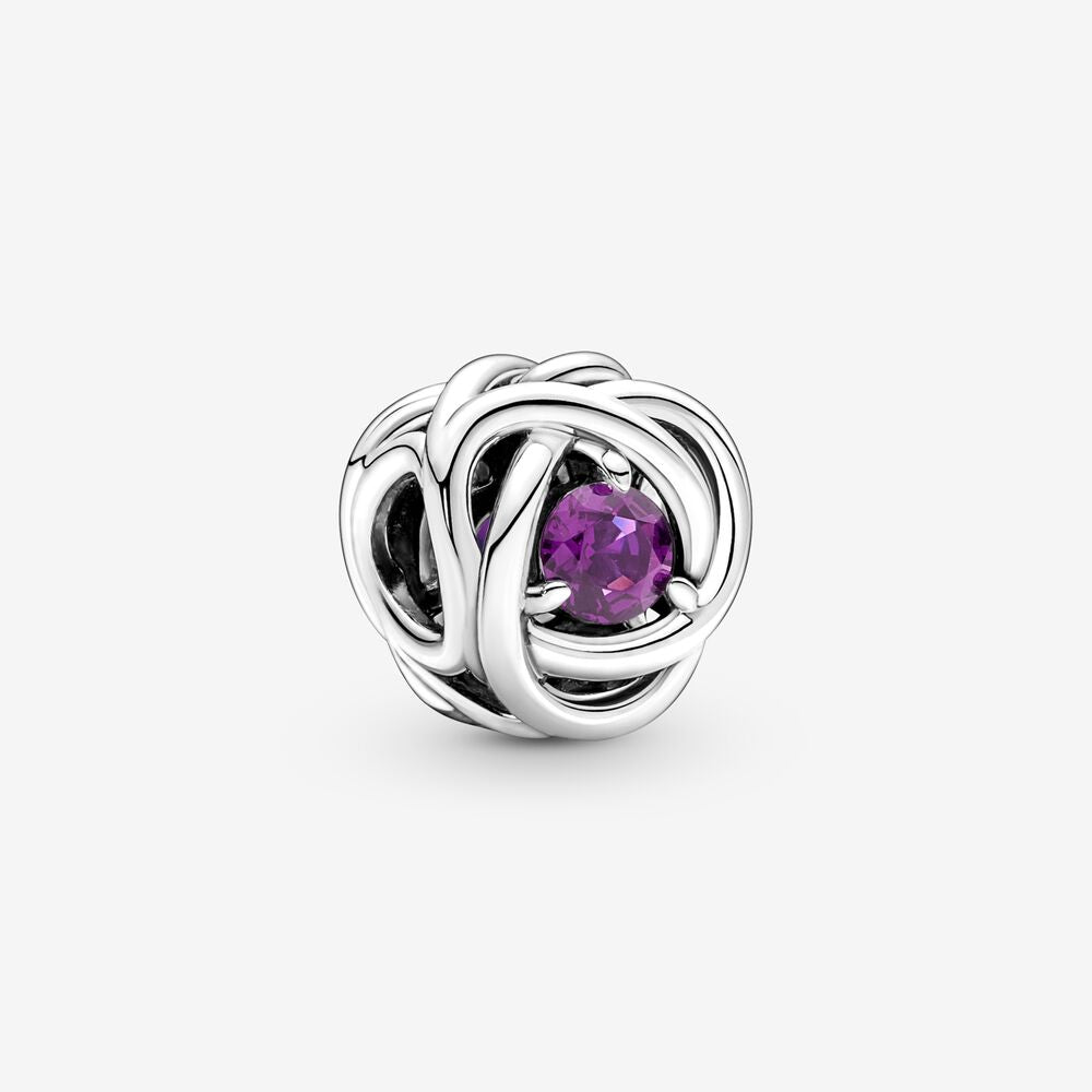 Purple Eternity Circle Charm - Pandora - 790065C02