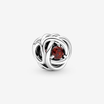 Red Eternity Circle Charm - Pandora - 790065C06