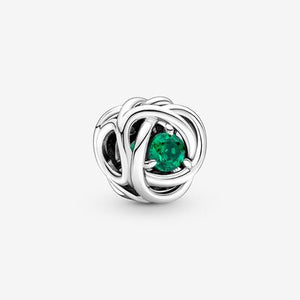 Green Eternity Circle Charm - Pandora - 790065C08
