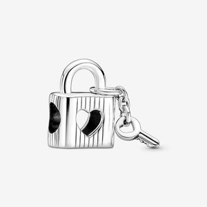 Padlock & Heart Key Charm - Pandora - 790095C01