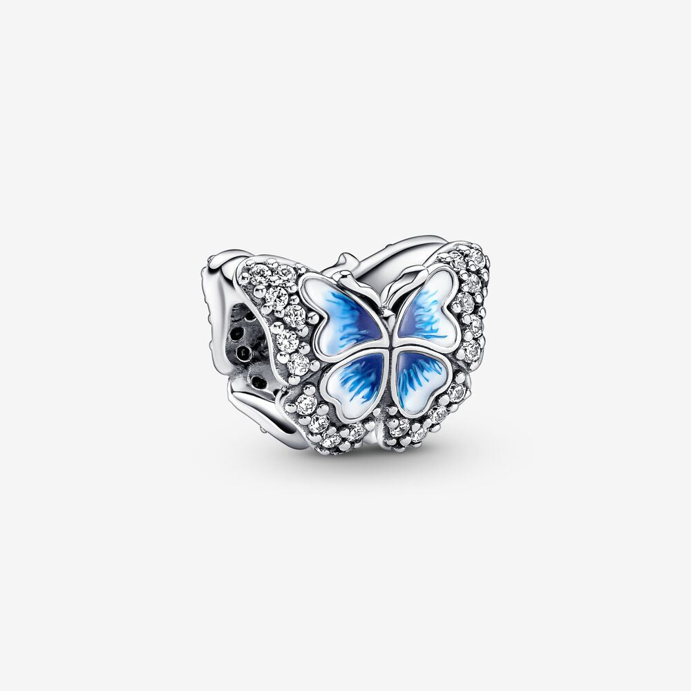 Sparkling Blue Butterfly Charm - Pandora - 790761C01