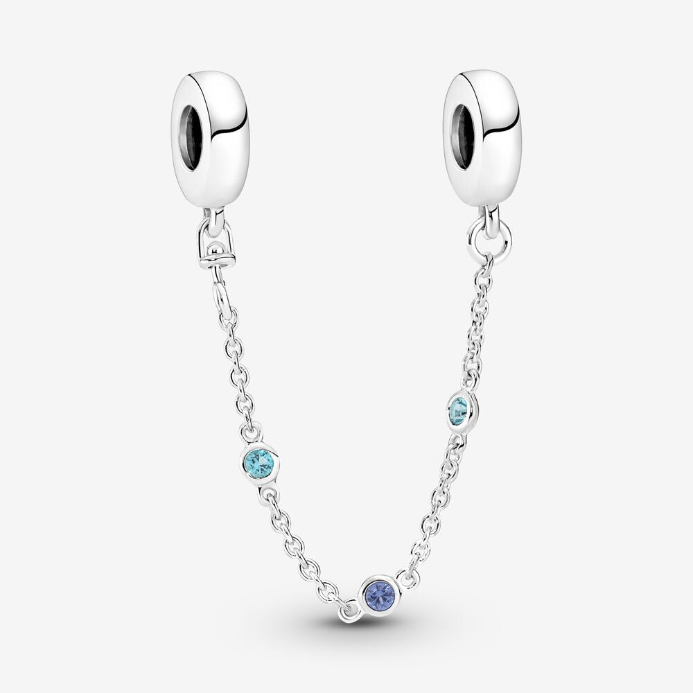 Triple Blue Stone Safety Chain - Pandora - 791688C01