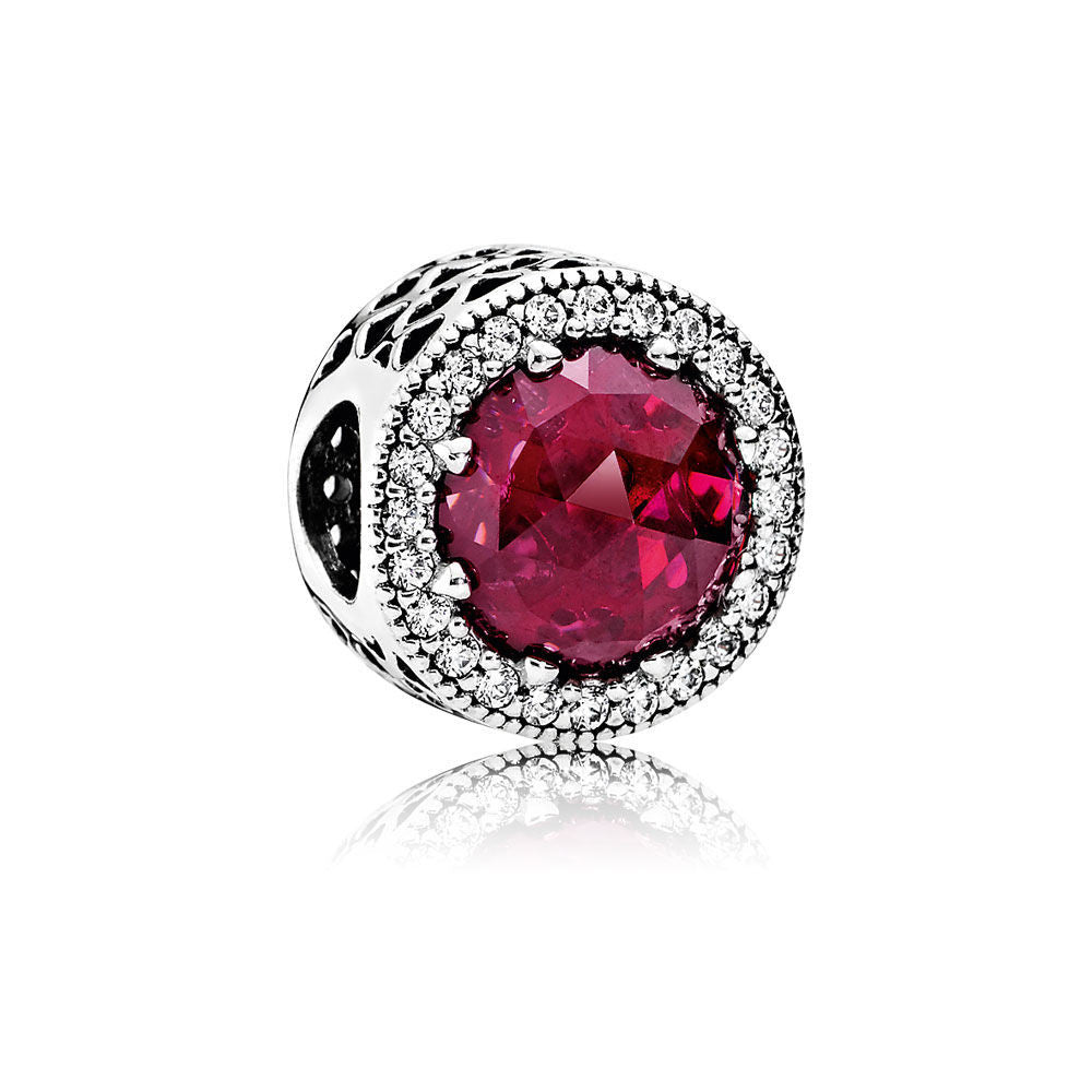Cerise Pink Radiant Hearts Charm PANDORA 791725NCC – Red Barn