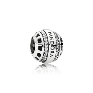 Forever Pandora Charm - Sterling Silver with Clear CZ - PANDORA - 791753CZ