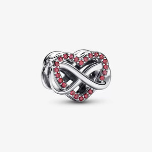 Family Infinity Red Heart Charm - Pandora - 792246C01