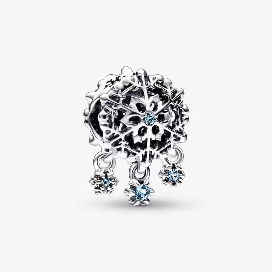 Icy Snowflake Drop Charm - Pandora  - 792367C01
