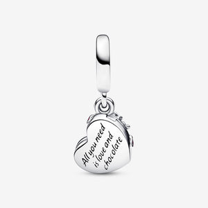 Openable Heart Chocolate Gift Box Dangle Charm - Pandora - 792587C01