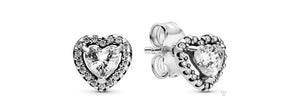 Elevated Heart Stud Earring- Pandora