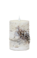 Birch LED Flameless Candle- 3.5" x 5"