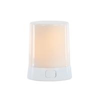 LED Flame Candle with Timer - 2.75" x 3"H (White Light)