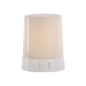 LED Flame Candle with Timer - 2.75" x 3"H (White Light)