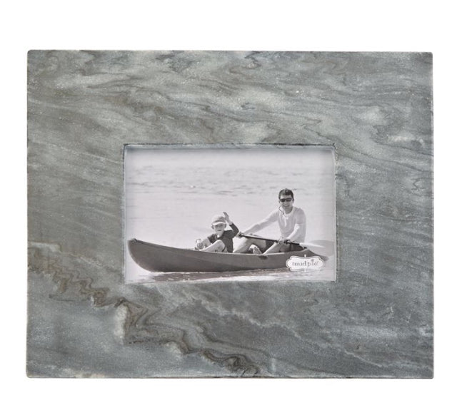 Small Gray Marble Raw Edge Frame-46900082