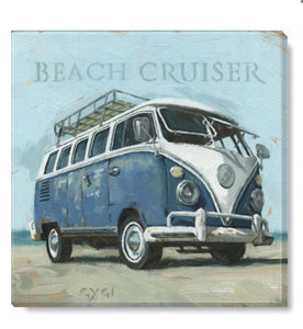 Beach Bus Canvas Wall Art- 5”x5”