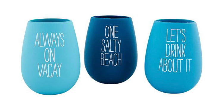 Beach Silicone Wine Glasses (3 Styles)